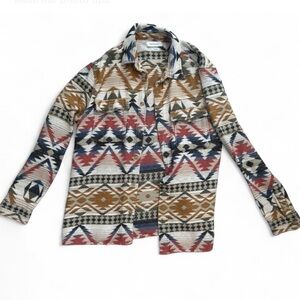 Urban outfitters jacquard flannel button up